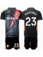 Aston Villa Emiliano Martinez #23 Torwart Auswärts Trikotsatz für Kinder 2024-25 Kurzarm (+ Kurze Hosen)